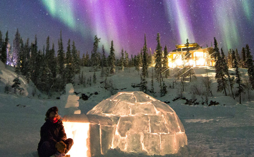 Watch the aurora from your own igloo