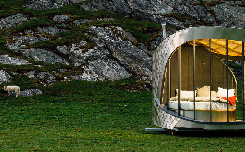 Pop-up glamping in the Welsh countryside