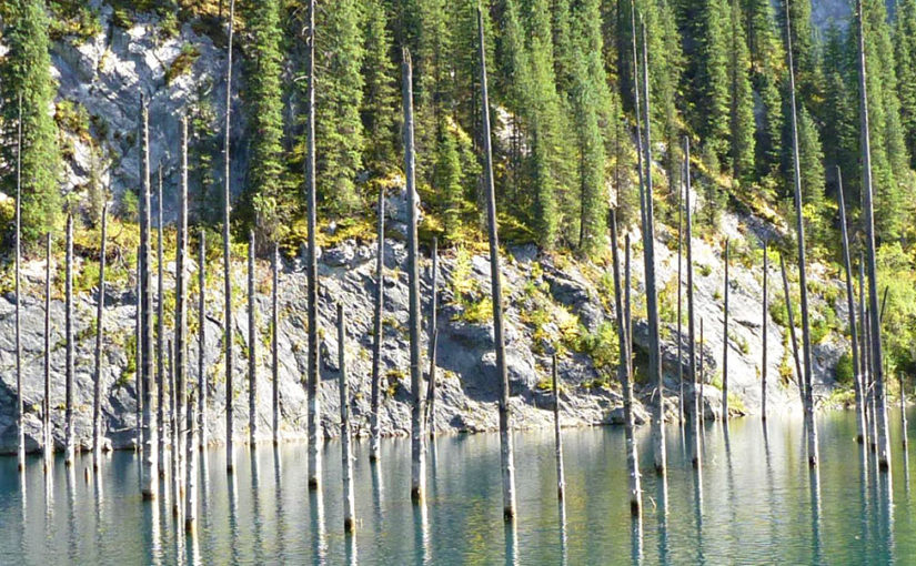 Kazakhstan’s sunken lake